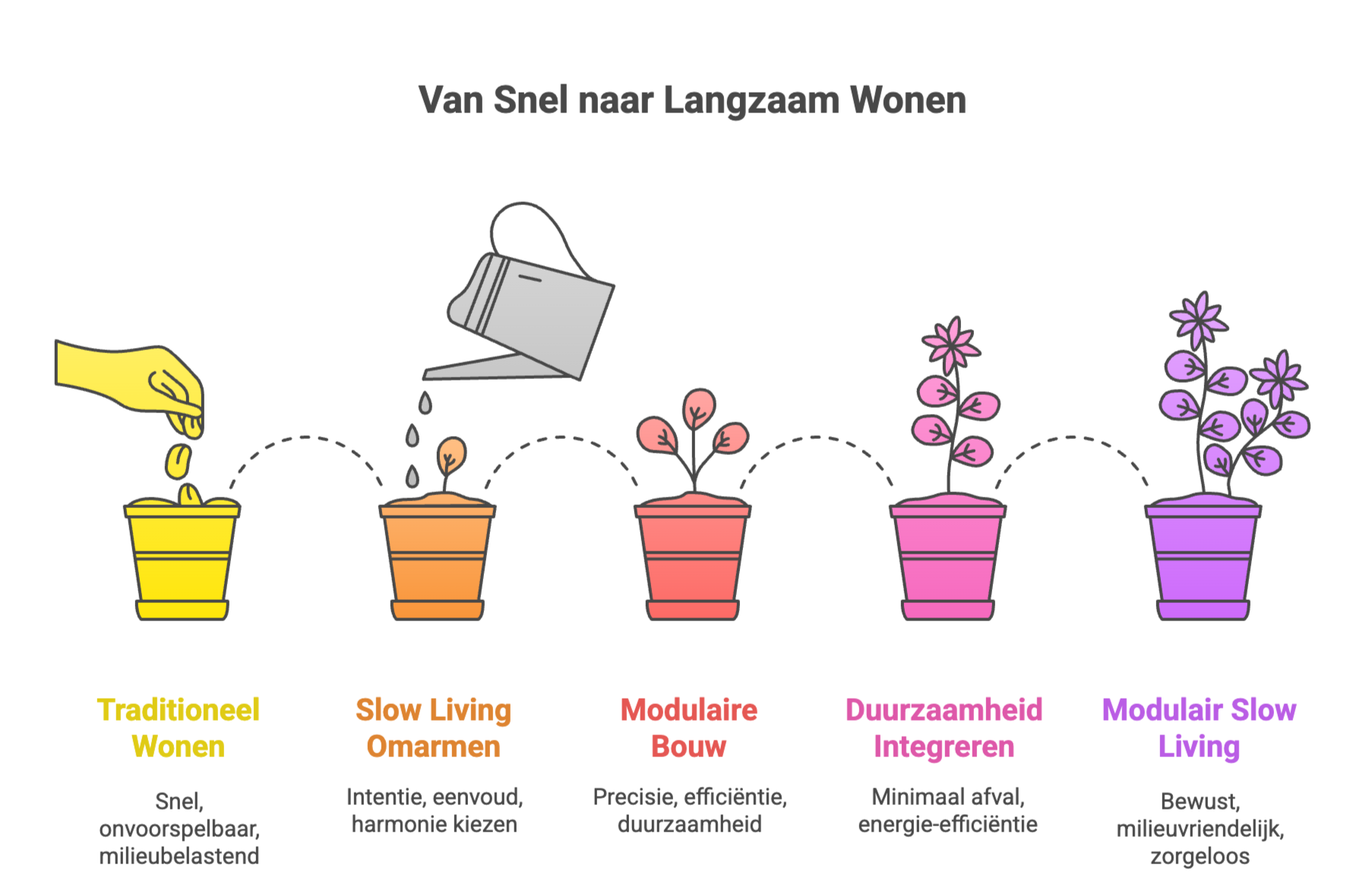 van snel naar langzaam modulaire wonen
